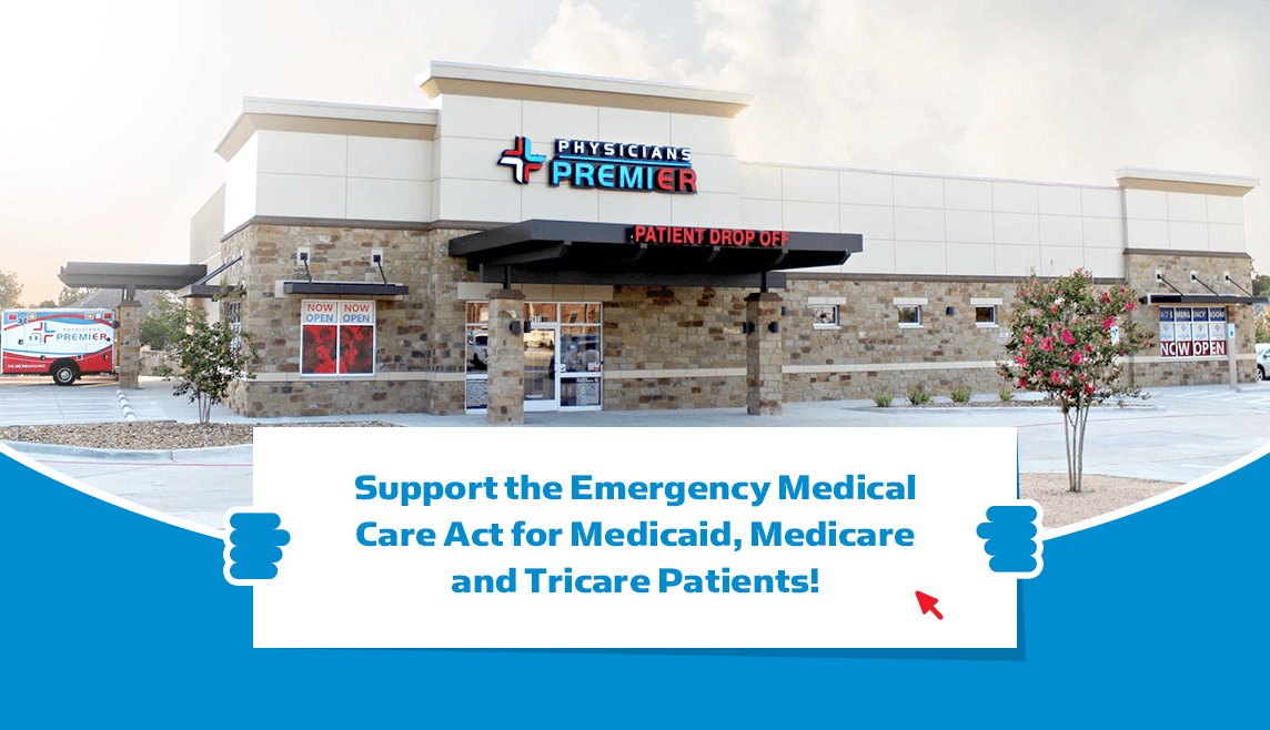 Support the Emergency Medical Care Act for Medicaid, Medicare and Tricare Patients